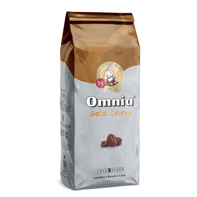 Douwe Egberts Omnia Gold Crema roasted coffee beans