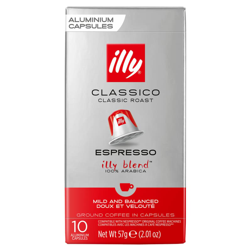 Illy Espresso Classico in ground-roasted coffee capsules