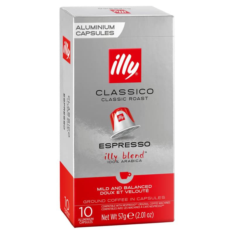 Illy Espresso Classico in ground-roasted coffee capsules