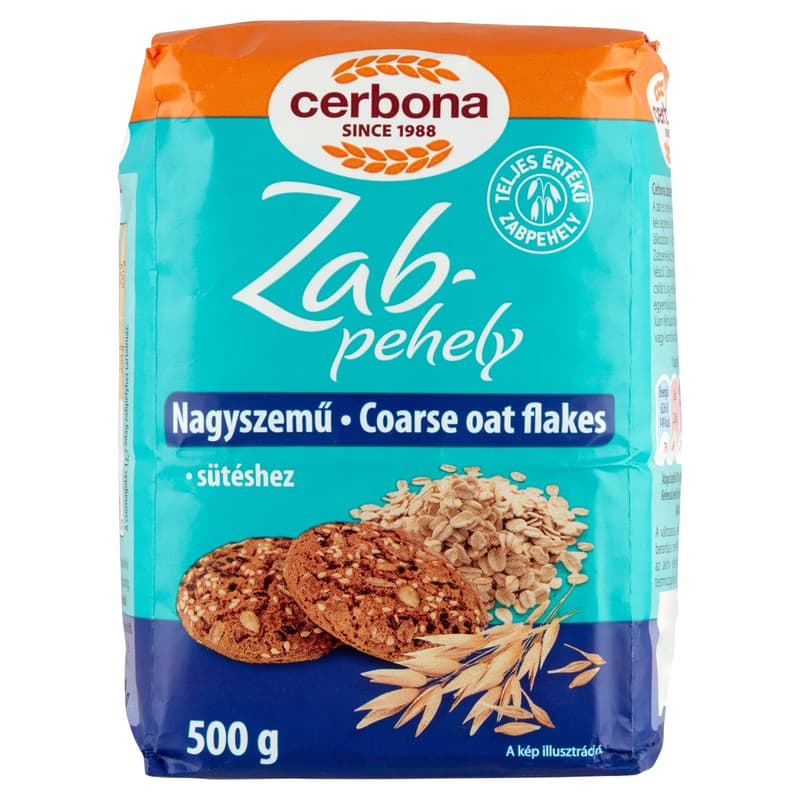 Cerbona Oatmeal with large grains flattened