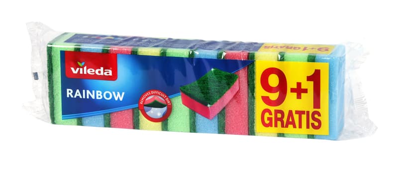 Vileda Rainbow dishwashing sponge