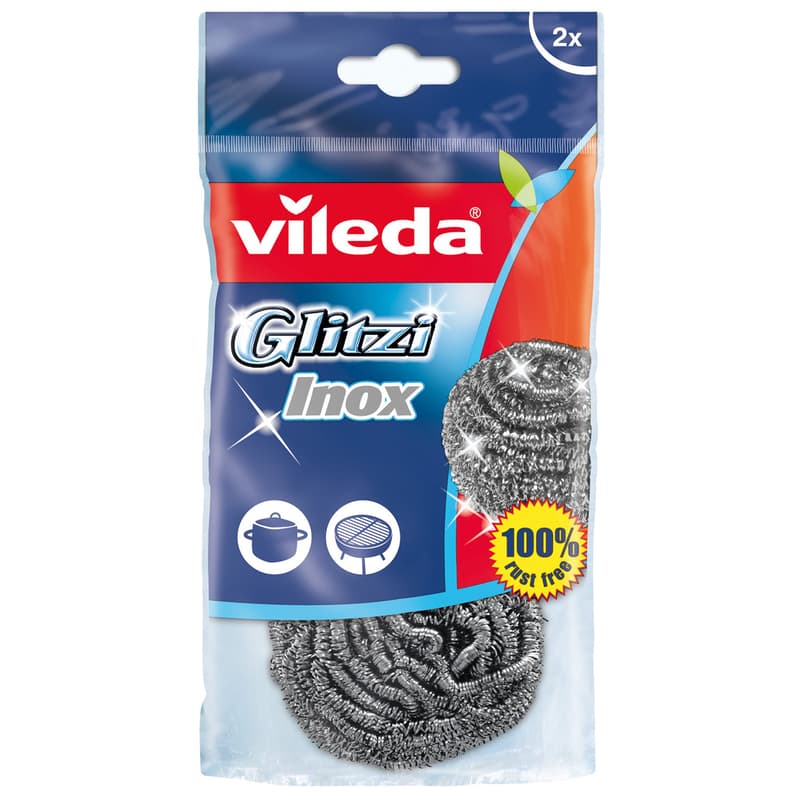 Vileda Glitzi Spiral metal scrubber