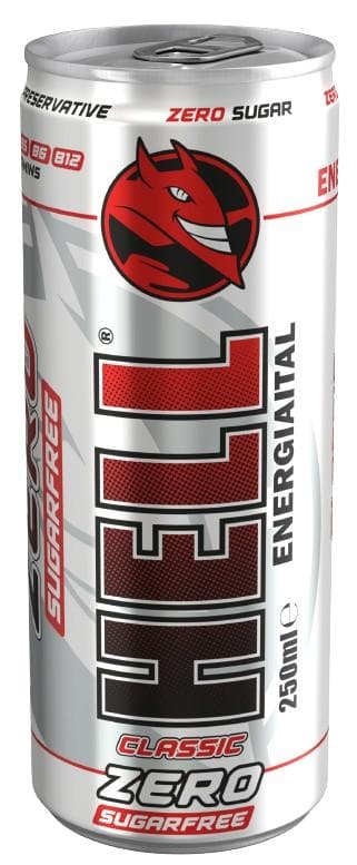 HELL Zero tuttifruttiízű, koffeintartalmú, szénsavas, alkoholmentes ital édesítőszerekkel