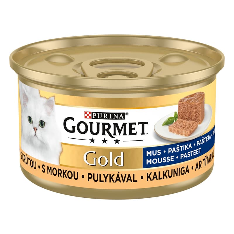 Gourmet Gold Paté with Turkey Complete Pet Food for Adult Cats 85 g