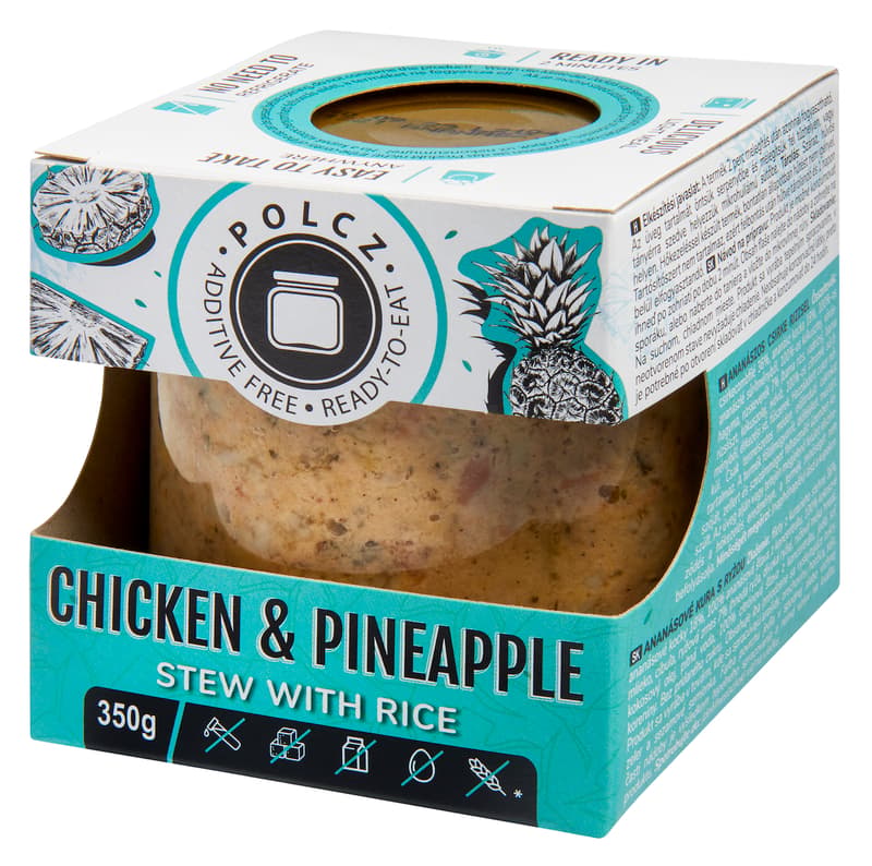 Shelf Pineapple chicken with rice