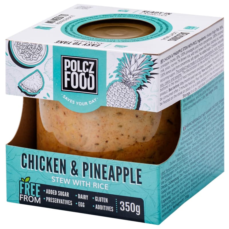 Shelf Pineapple chicken with rice