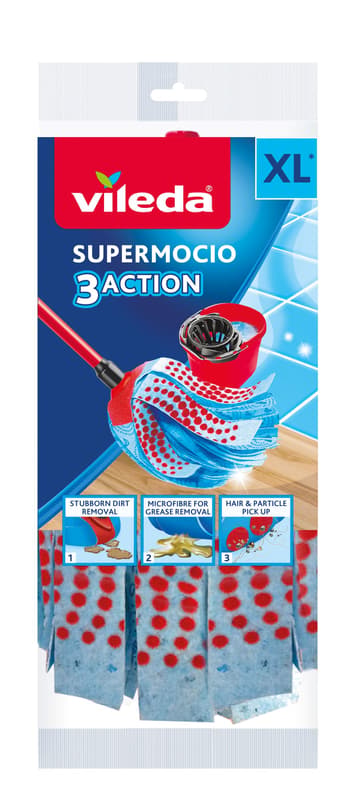 Vileda Supermocio 3Action quick mop refill