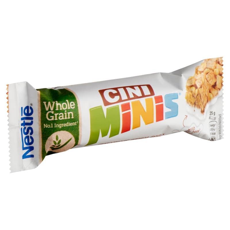 Cini Minis is a crispy slice of cereal with cinnamon