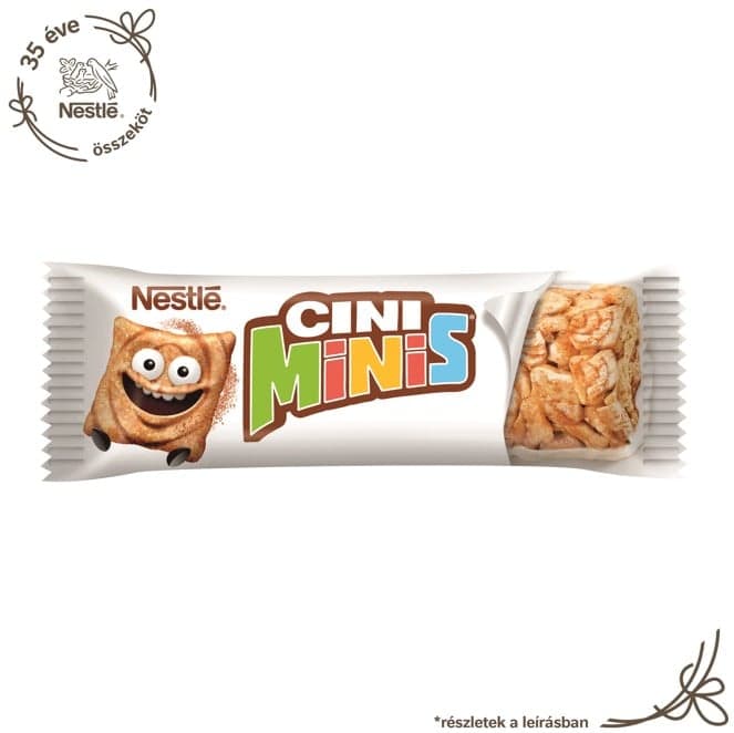 Cini Minis is a crispy slice of cereal with cinnamon
