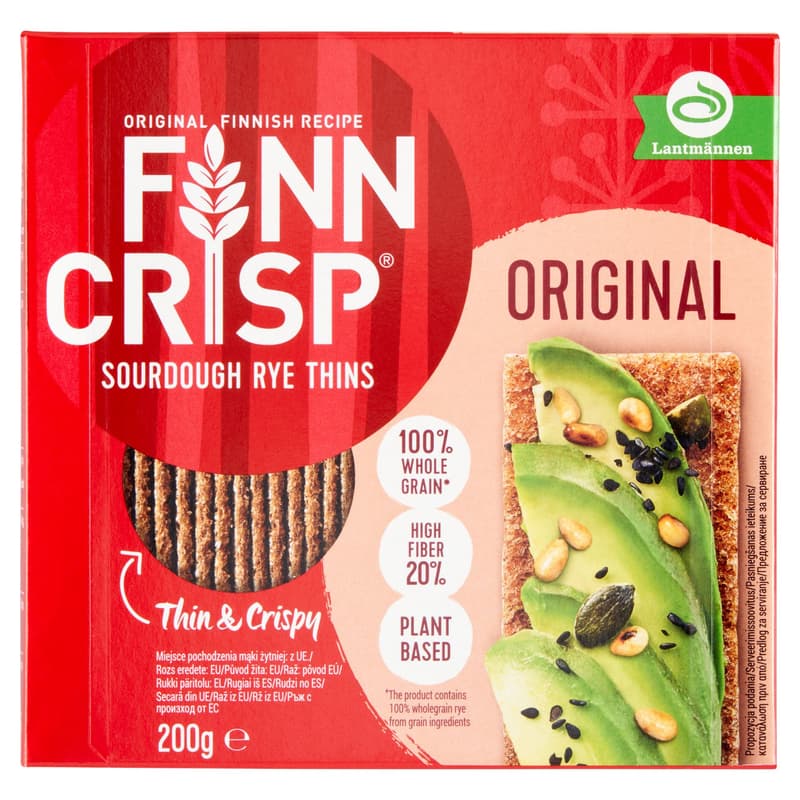 Finnish Crisp Thin Crispy Bread Natural