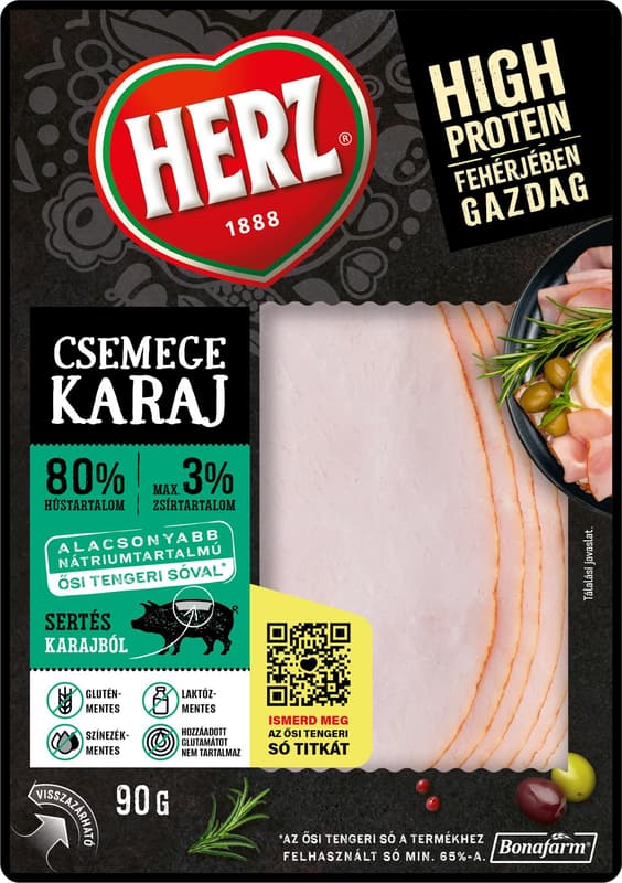 Herz Gála loin sliced pg.