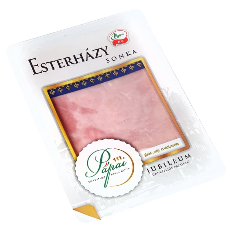 Esterházy ham in sliced shielding gas packaging