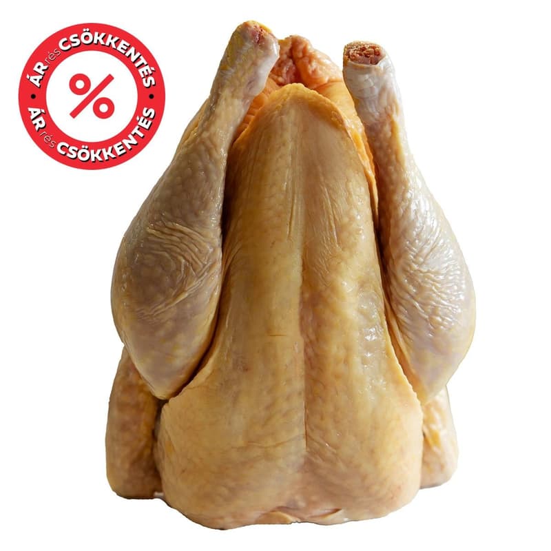 Fresh gutted farmed chicken, without trimmings