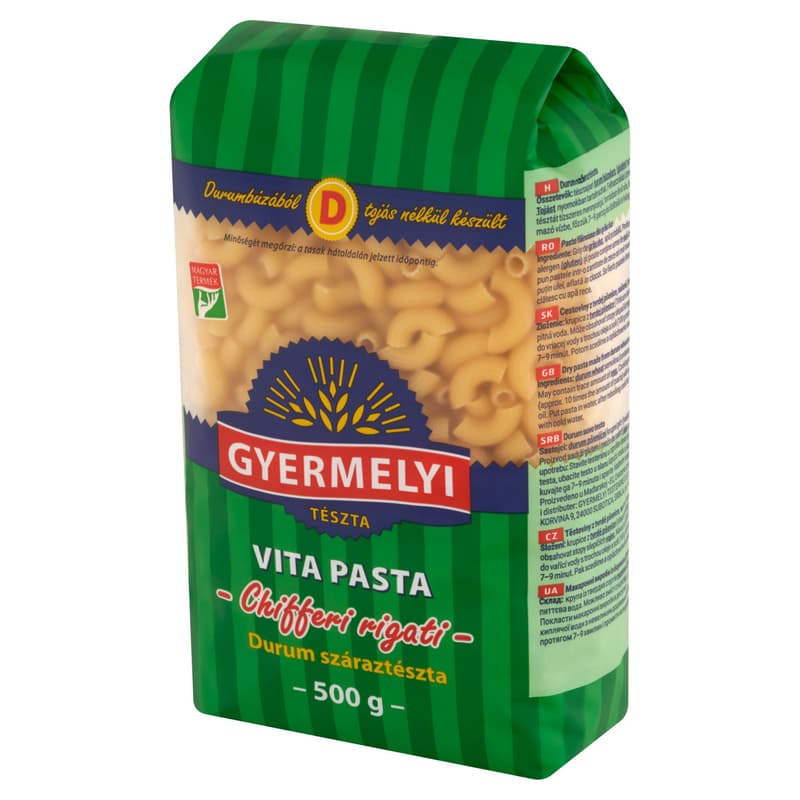 Gyermelyi Vita Pasta durum Szarvacska