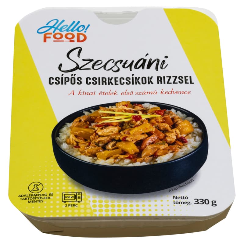 HELLO FOOD Sichuan spicy chicken strips with rice