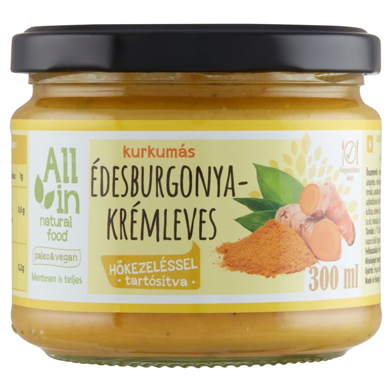 All in Natural Food Kurkumás édesburgonya krémleves
