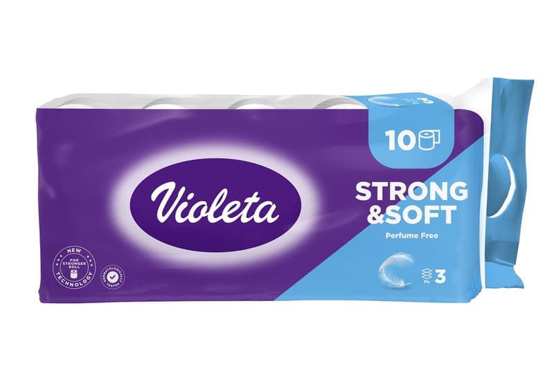 Violet toilet paper pure & strong