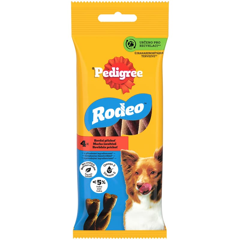Pedigree Rodeo reward snack for dogs with beef 4 pcs