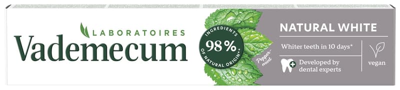 Vademecum Fogkrém fekvőtubusos Natural White (fehérítő fogkrém)