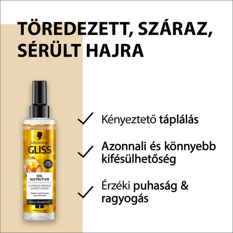 Gliss Kur Hair Regenerating Conditioner Express Repair - Nourishing Oil