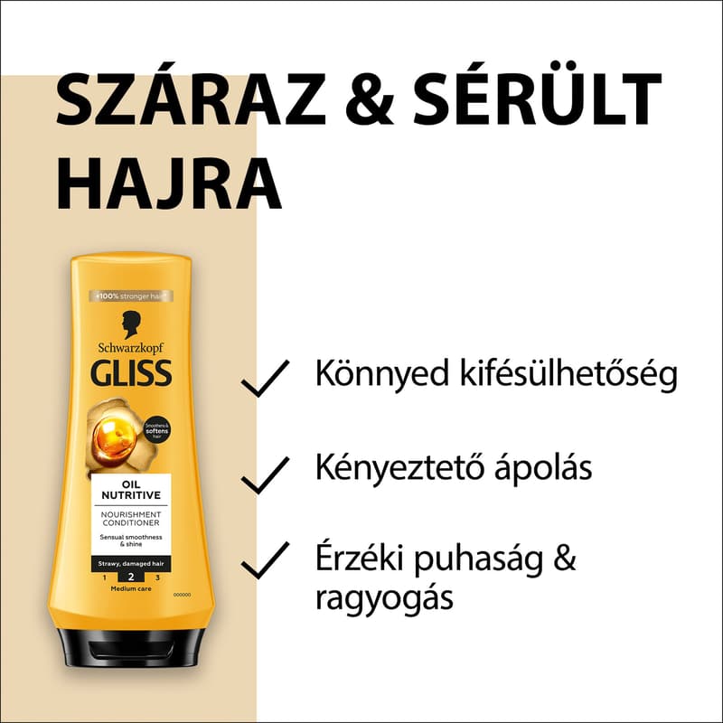 Gliss hajregeneráló balzsam Tápláló olaj
