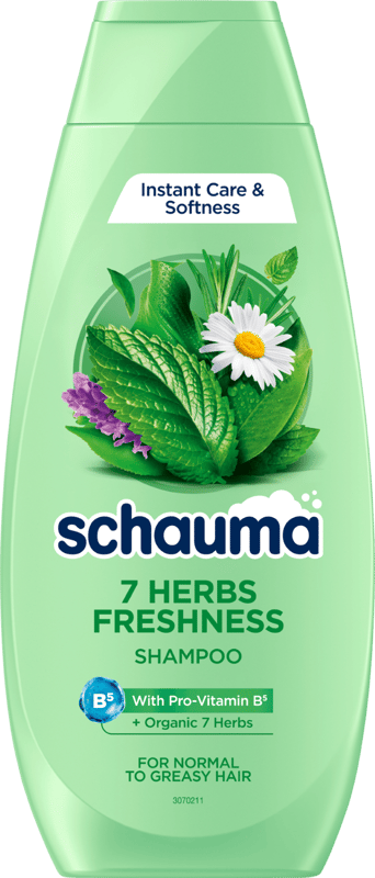 Schauma Sampon 7 gyógynövény (lelapulás ellen, zsíros hajra)