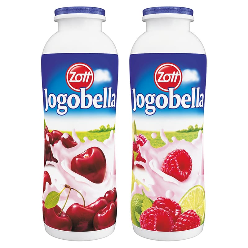 Jogobella Yoghurt Drink Sour Cherry / Raspberry-Lime