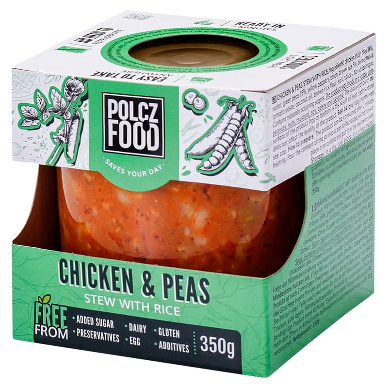 POLCZ chicken with green peas and rice