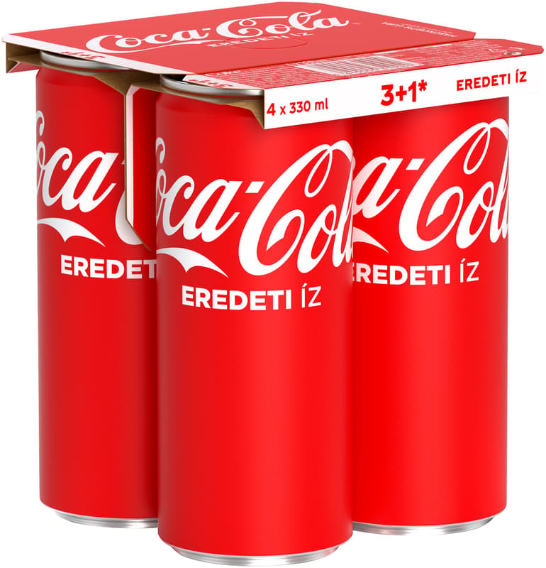 Coca-Cola colaízű szénsavas üdítőital 4 x 330 ml