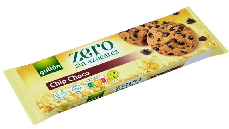 Gullón DietNature Chip Choco sugar-free biscuits with chocolate chips and sweetener