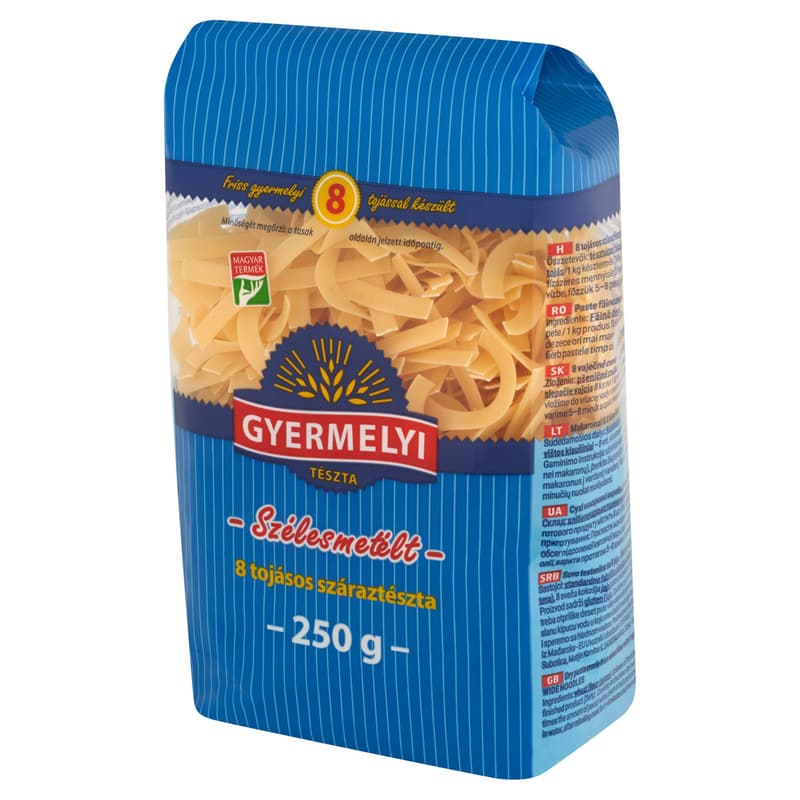 Gyermelyi szélesmetélt 8 tojásos száraztészta