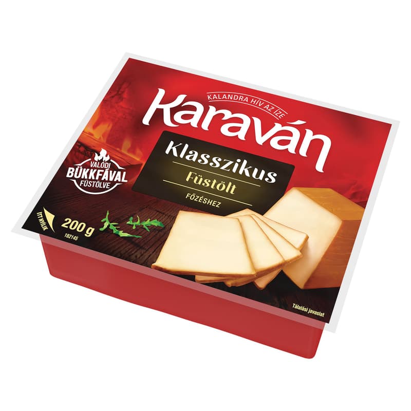 Karaván klasszikus natúr füstölt sajt