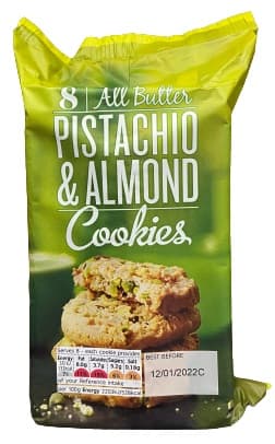 Marks and Spencer butter biscuits with pistachios and almonds