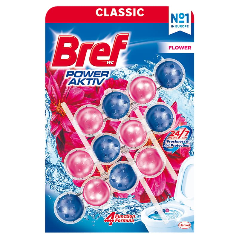 Bref Power Active Flowers toilet refreshing