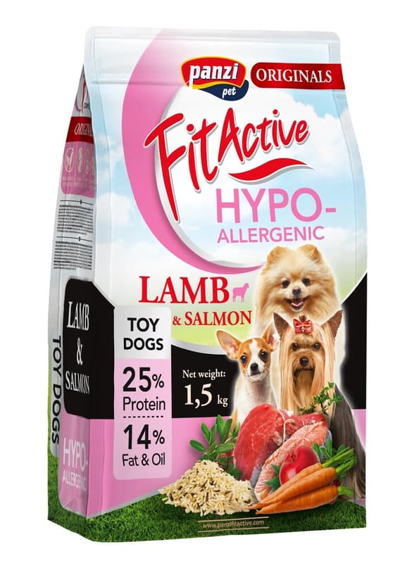 FitActive dry food for small dogs with lamb and fish