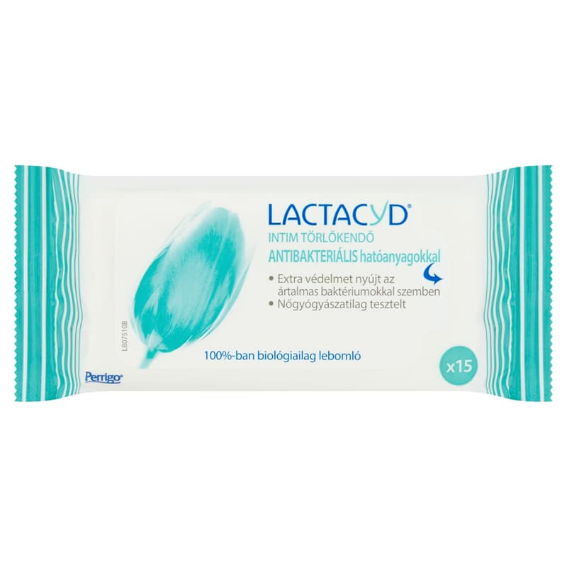 Lactacyd intimate wipes with antibacterial agents