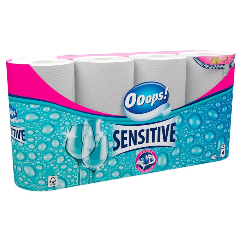 Ooops! Sensitive 2-ply kitchen paper towel
