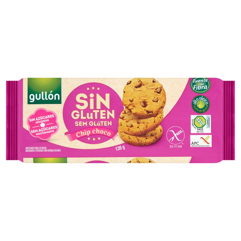 Gullón Chip Choco gluten free biscuits