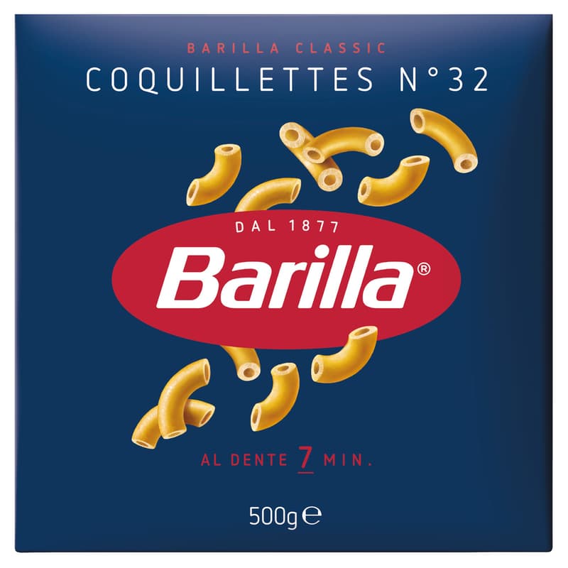 Barilla Coquillettes apró durum száraztészta