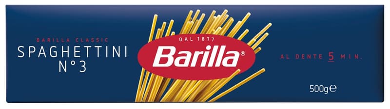 Barilla Spaghettini dry durum pasta
