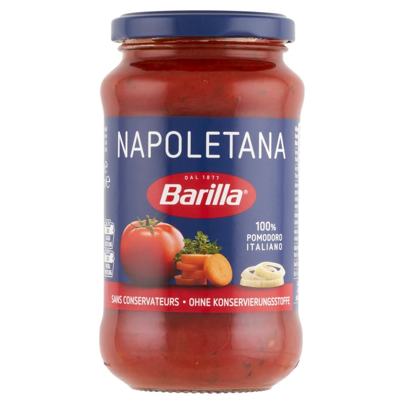 Barilla Napoletana with tomato sauce onions and green spices