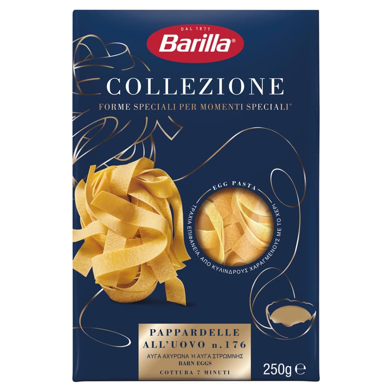 Barilla Pappardelle szélesmetélt 6 tojásos szálas durum száraztészta