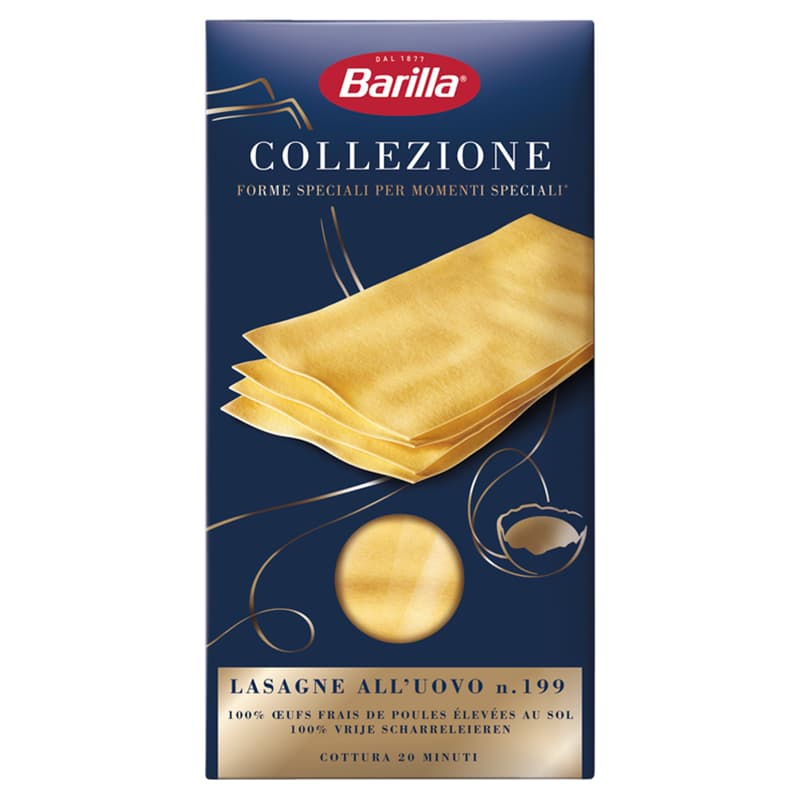 Barilla Lasagne 4 tojásos durum száraztészta lapok