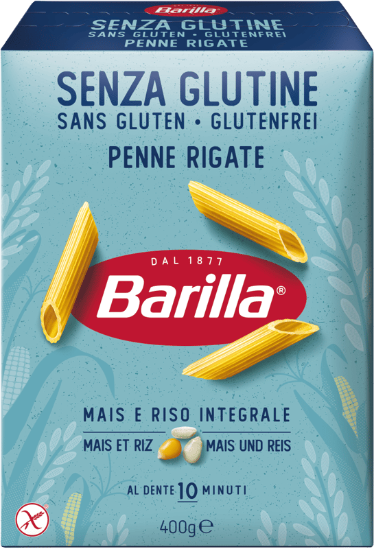 Barilla Penne Rigate is a gluten-free tiny dry pasta