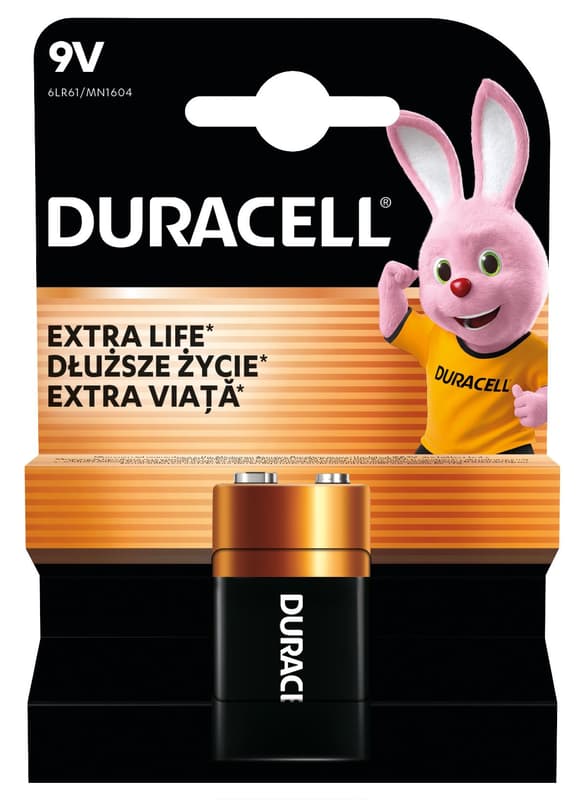 Duracell 9 voltos alkálielem