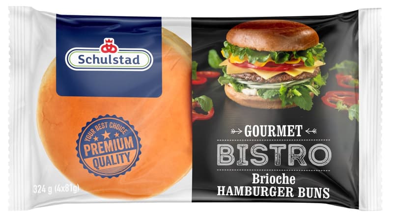 Schulstad Bistro Hamburger Bun (4 pcs)