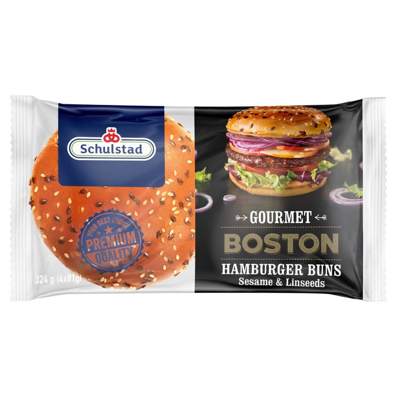 Schulstad Boston Hamburger Bun (4 pcs)