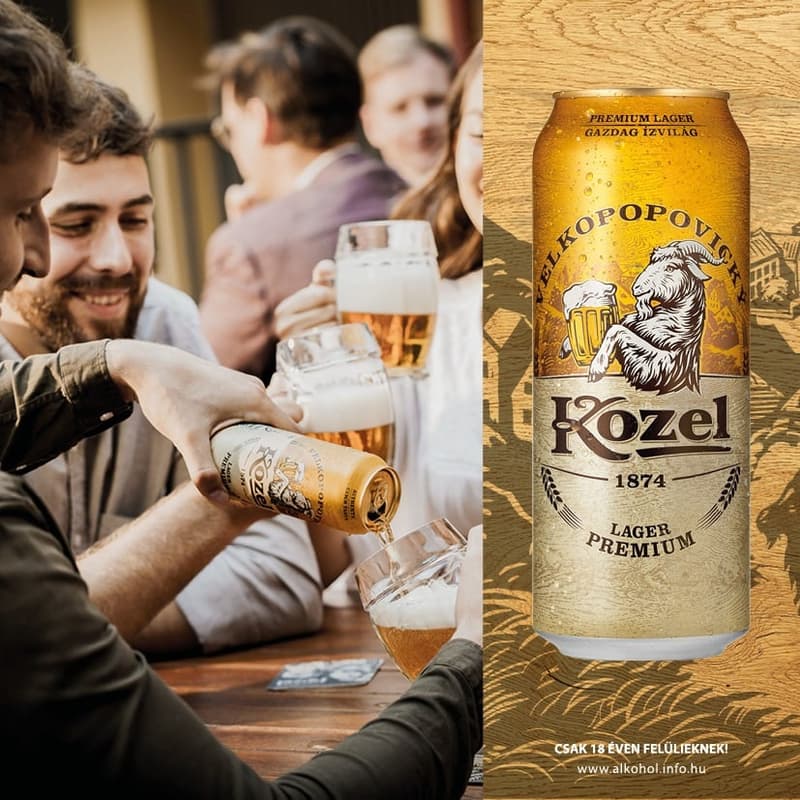 Velkopopovický Kozel Premium Lager quality light beer 4.6%