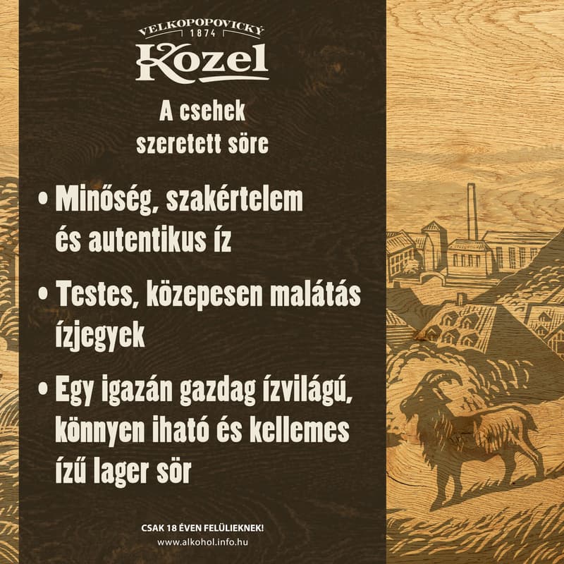 Velkopopovický Kozel Premium Lager quality light beer 4.6%