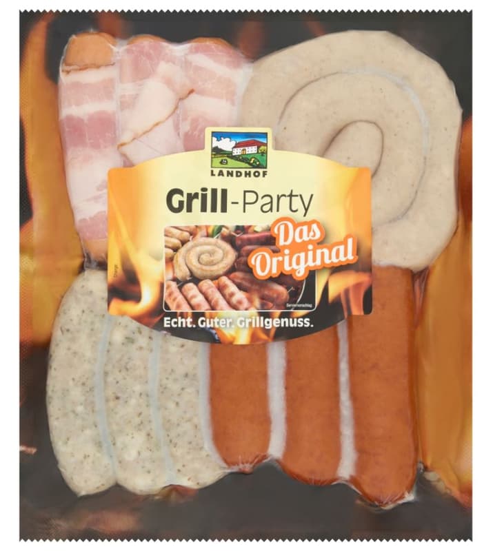 Landhof Grill-Party 4 types of grilled sausages